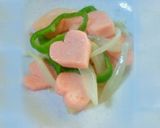 お魚ソーセージで簡単ハート　お弁当♪にも作り方8写真