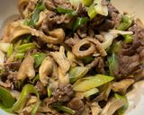 牛肉と舞茸の松茸の味お吸い物炒め☆作り方4写真