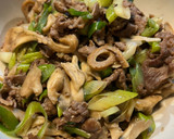 牛肉と舞茸の松茸の味お吸い物炒め☆作り方4写真