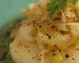 葱バターぽん酢餅。作り方4写真