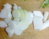 お餅入り七草粥（*^^*）♪作り方3写真