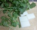 お餅入り七草粥（*^^*）♪作り方4写真