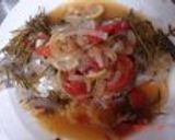 白身魚まるごと１匹変わり料理：すずき作り方6写真