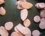 おさかなソーセージでいか天焼きそば作り方2写真
