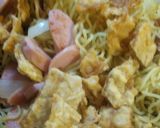 おさかなソーセージでいか天焼きそば作り方4写真