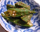 オクラの胡麻和え作り方4写真