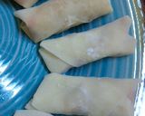 おやつにおかずに♪揚げずに簡単タラモ春巻作り方3写真