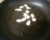 ピリ辛✿春菊のにんにく焼き✿作り方2写真
