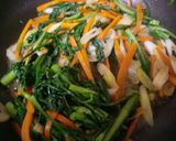 ピリ辛✿春菊のにんにく焼き✿作り方5写真