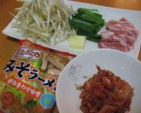 キムチ鍋風＠味噌ら～めん作り方1写真