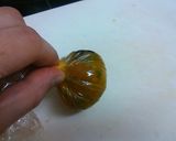 かぼちゃとレーズンの茶巾作り方4写真