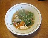 ベーコンと水菜の少しコクのあるスープ作り方3写真