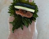 大葉とズキーニの肉巻き作り方2写真