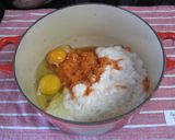 たっぷり大和芋とそば粉入りお好み焼き作り方1写真
