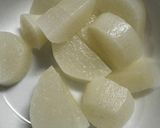 ブリかまと大根の甘辛煮付け作り方3写真