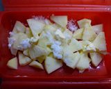 ＊ルクエde煮りんごをりんごパンに。＊作り方1写真