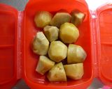 レンジで4分！里芋のバターしょうゆ和え作り方3写真