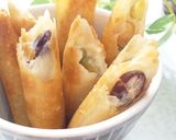 おつまみに♪ホクホクお豆のチーズ春巻き作り方4写真