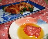 ニラの豚肉巻き　酒盗ダレ作り方4写真