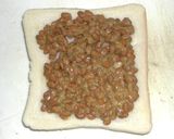 納豆チーズトースト作り方2写真