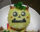 節分キャラ＊黄色の鬼さんおにぎり作り方5写真
