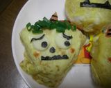 節分キャラ＊黄色の鬼さんおにぎり作り方7写真