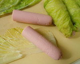 白菜とお魚ソーセージの豆乳スープ作り方5写真