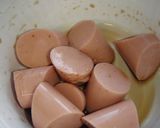 大人味♪フライドお魚ソーセージ♪作り方1写真