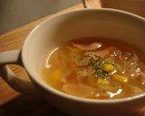 玉ねぎとウィンナーとコーンのスープ♪作り方6写真