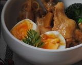 鶏手羽元と蒟蒻のお酢煮込み作り方5写真