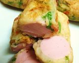 おさかなソーセージの焼きロールポテト作り方5写真