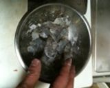 海老天の唐辛子炒め作り方1写真