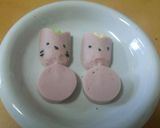 キャラ弁♪おさかなのソーセージでウサギ♪作り方4写真