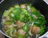 ❀豚団子とチンゲン菜のスープ❀作り方8写真