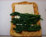 ほうれん草をくるんだ薄焼き卵(お弁当用)作り方3写真