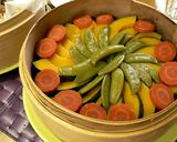 簡単・鶏もも肉ともやしのせいろ蒸し作り方4写真
