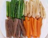 野菜ぎっしりヘルシービーフ照り巻き作り方2写真
