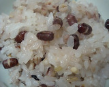 雑穀米と小豆おこわ　炊飯器で超簡単！作り方4写真