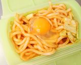 シリコンスチーマーで♪ケチャたまうどん✿作り方4写真