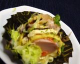 おさかなソーセージのお好み風卵巻き作り方9写真