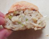 なんこつ入りつくねの明太マヨ焼き作り方7写真