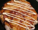 お餅でお好み焼き風！作り方5写真