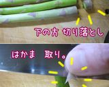 【酒菜】豆苗・アスパラ・海鮮・ＸＯ醤炒め作り方1写真