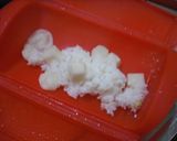 おさかなのソーセージでご飯とお餅のピザ風作り方3写真