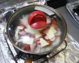 おさかなのソーセージでご飯とお餅のピザ風作り方8写真