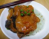 豚レバーとトマトとナスでオイスター炒め煮作り方6写真