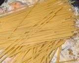 簡単具沢山・鶏肩肉のカルボナーラ風パスタ作り方4写真