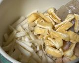 大根の皮と残り物野菜で具沢山ピリ辛スープ作り方3写真