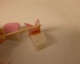 お弁当に！ウサギのかまぼこ♪♪作り方4写真