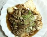 簡単ヘルシーきのこ豆腐ステーキ作り方4写真